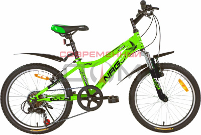 Велосипед NRG Bikes SWIFT 20"/11" green-black-white